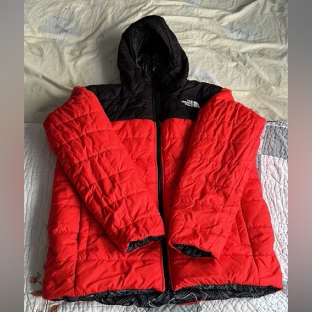 Northface red/black reversible jacket